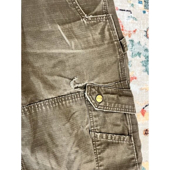 Carhartt Distressed/Grunge Brown Double Knee Mens Casual Pants Fit 33x34 🤎 - Picture 4 of 8